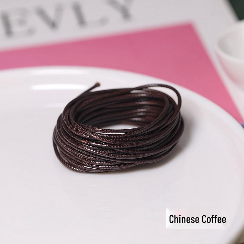 Korean Wax Cord for DIY Jewelry: 2.0MM Snake Pattern Leather Rope for Bracelet & Necklace Weaving