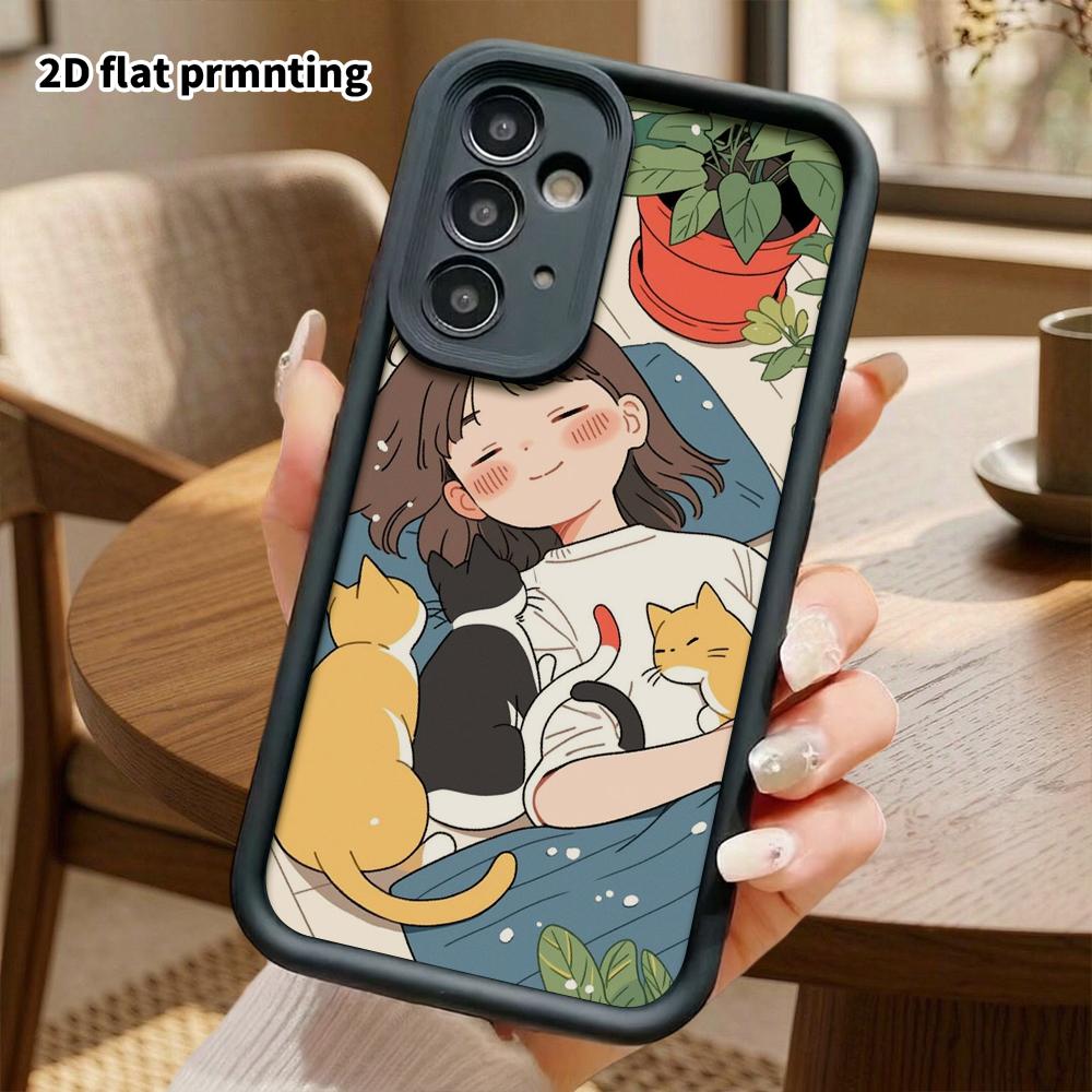 Phone Case: 2D flat Samsung Galaxy A34 A35 M05 M06 S20 S22 S21 FE Plus 5G protective case, perfect for relaxing at home, an ideal Christmas and Hallow