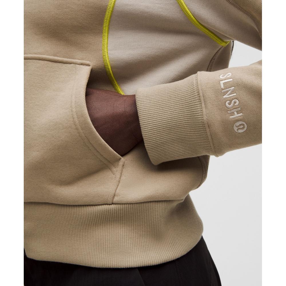 Lululemon Тяжелый французский терри на молнии Коллекция Slnsh Цвет Sheer Oak Mojave Tan