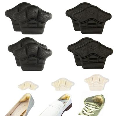 Jydclh18 Накладки на пятки, 4 пары, набор из 8 штук, предотвращают появление волдырей, регулируемый размер, амортизация, поглощение ударов, противоскользящие, с клейкой основой, предотвращают соскальзывание