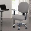 Two Piece Stretchable Computer Chair Cover Washable Executive Office Chair Protector Slipcover