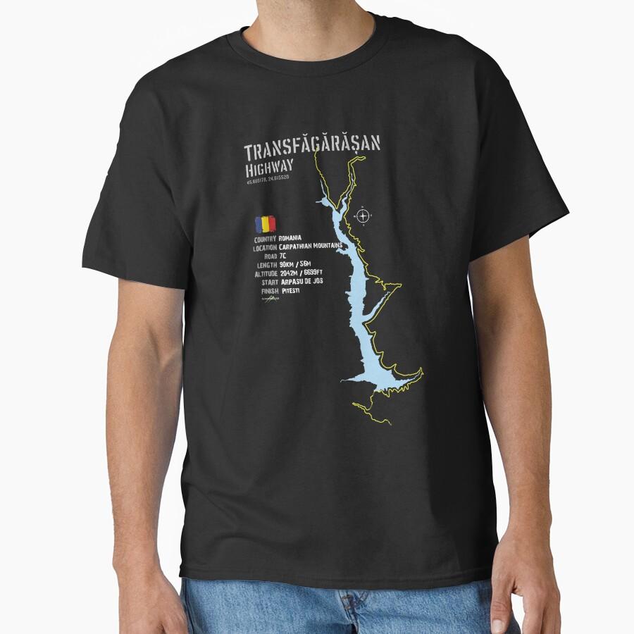 The Transfagarasan Highway Romania Lower Trail Sticker T-Shirt Classic T-Shirt