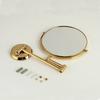 Bath Mirrors 8" Round Wall Dual Makeup Mirror 3 X Magnifying Morrir Cosmetic Mirror Bathroom Mirror Brass Golden Mirror 1308K