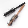 Black Curl Brush Wooden Curling Comb Dual-purpose Round Hair Care Brush Comb Hair