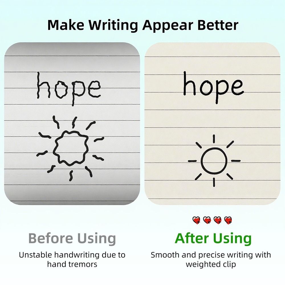 Kids Elderly & Special Needs Weighted Pencil Grip 1oz Writing Trainer for Autism ADHD