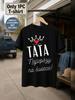1pc Male Graphic T Shirt Crown And Heart Print Best Dad In The World Short Sleeve Crew Neck for Teenagers[solely 1pc T-SHIRT], for Teenager