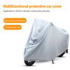 Motorcycle Cover Waterproof Dustproof Large Area PEVA Single Layer Sun-resistant Bike Rain Cover Motorbike