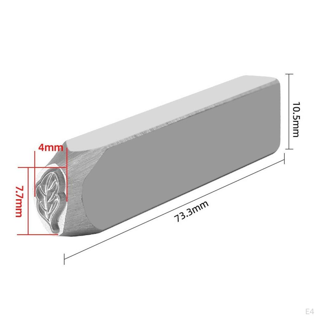 CNC Engraved Steel Stamp for Jewelry Making and Metalworking Projects