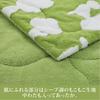 Nishikawa Snoopy Quilt Nature FE03803031 Blanket, Single, Washable, Love's Silhouette, PEANUTSfriends, PN3650, Green,