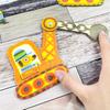 DJECO Puzzle Duo Artic-Roll Vehicle, Working Vehicle, Excavator, Picture Matching, Ages 1, 2, and 3, Boys and Girls, Toddlers, Baby Gift, Present,