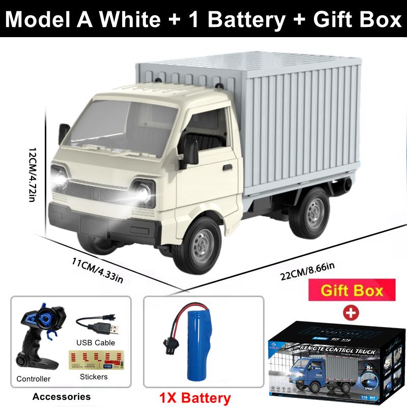 1:16 Машина на радиоуправлении Симуляция Дрифт Внедорожник на радиоуправлении Светодиодная Модель Маленький Грузовик Электрическая Игрушка для Детей Подарки на День Рождения