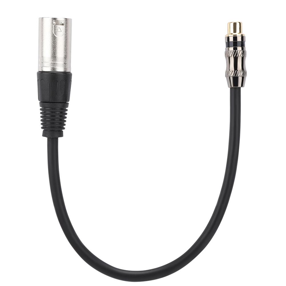 Адаптер-конвертер RCA Female to XLR Male длиной 30 см из бескислородной меди