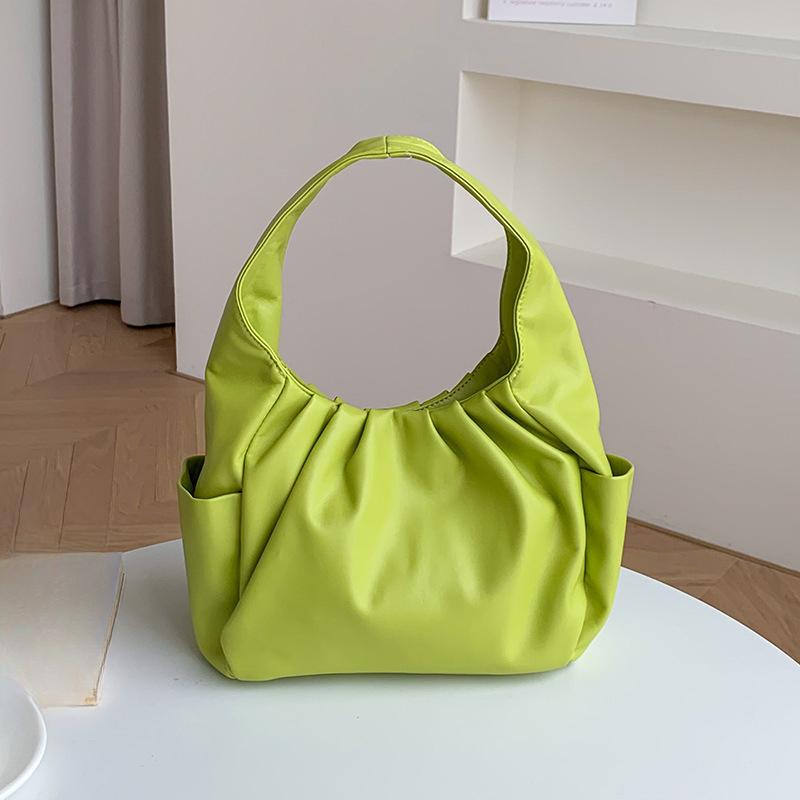 Сумка в форме рога, Сумка-облако, Плиссированная сумка из мягкой кожи, Сумка-тоут, Сумка под мышкой, Модная женская сумка на одно плечо