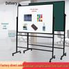 Double-Sided Magnetic Whiteboard and Blackboard Stand for Home, Office, and Classroom