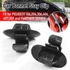 2PCS Car Engine Hood Buckle Valve Cap Retention Clip Engine Hood Fixator Suitable For Peugeot 106 206 306 406 407 307 Car Parts