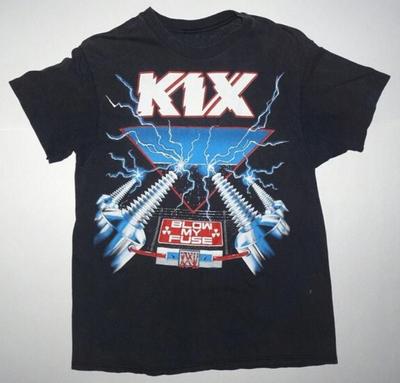 Винтажная футболка KIX Band Blow My Fuse, короткий рукав, черная, унисекс, S5XL, унисекс футболка