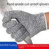 HPPE Food Grade Cut-Resistant Gloves for Oysters and Glass Handling