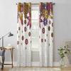 Boho Retro Floral Window Curtains for Living Room Luxury Bedroom Curtain Kitchen Blinds Drapes Curtains