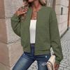 25 Новых женских вязаных кардиганов с длинным рукавом и деталью-молнией - Однотонное пальто
