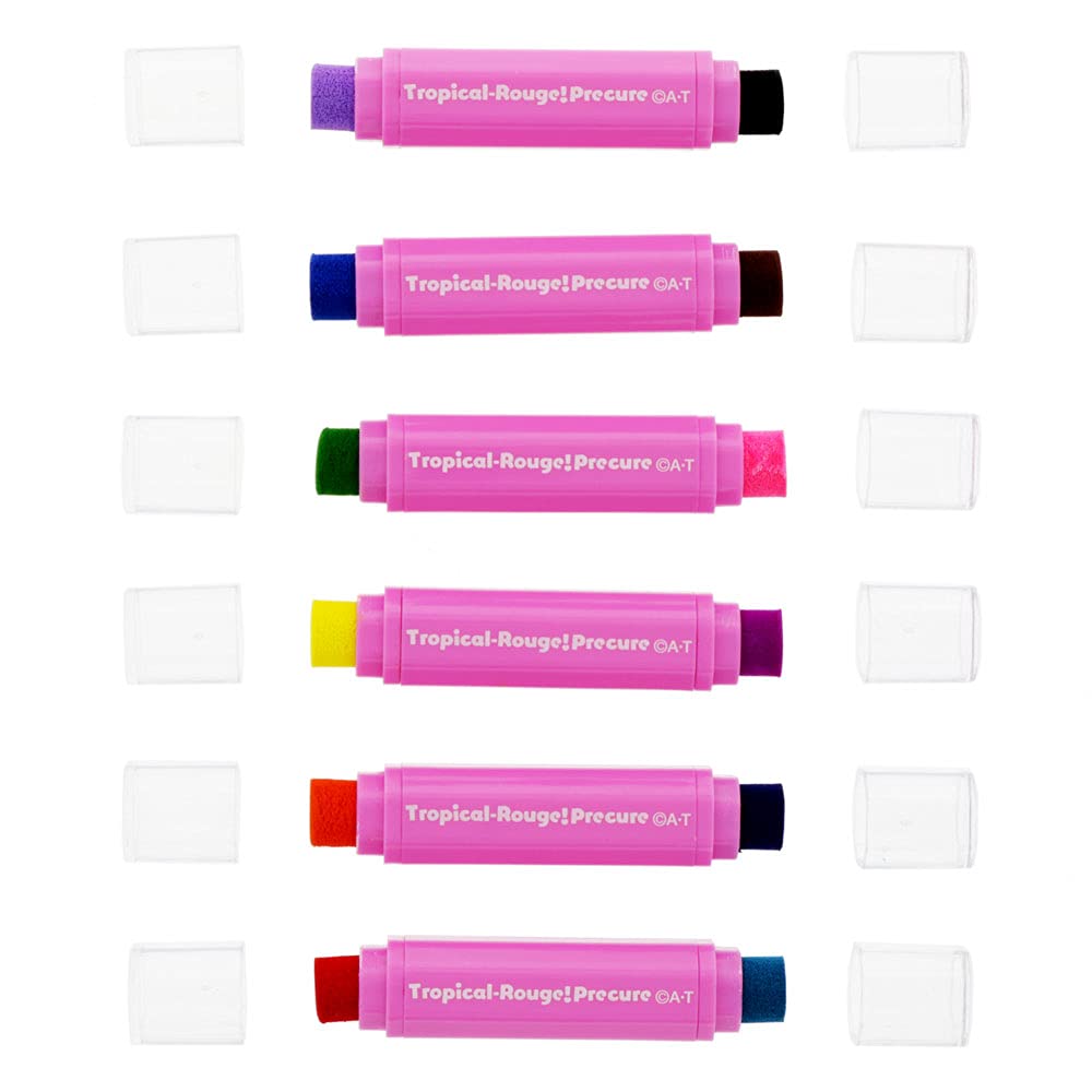 Набор трафаретов Sunstar Stationery Pompon, Тропический-Руж! ПреКьюр, 3094320A
