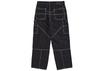 Supreme Contrast Stitch Double Knee Painter Jean Black