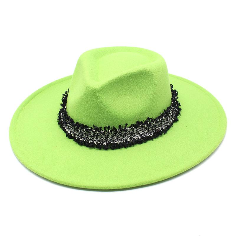 Water Drop Top Jazz Hat, Men'S And Women'S Woolen Hat, Felt Hat