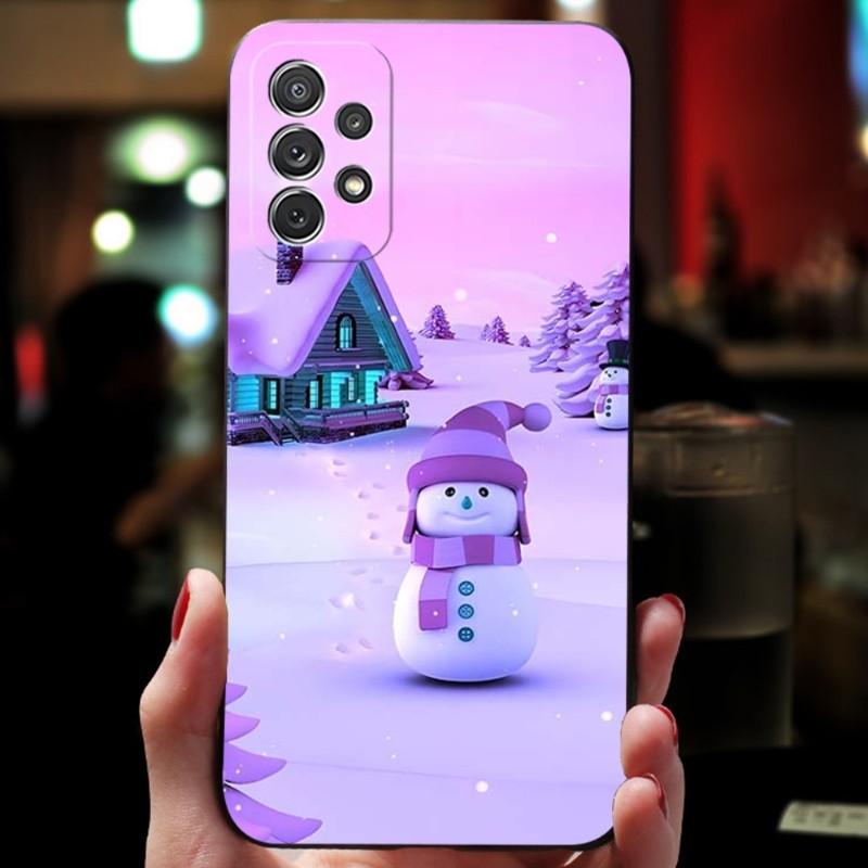 Чехол для телефона Samsung Note Galaxy 8 9 20 10 Pro Plus Ultra M20 M31 M40 M10 J7 J6 Prime с изображением рождественской елки, снеговика и Санты.