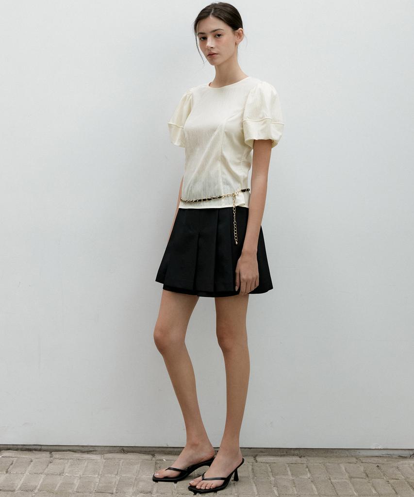 OCTETTE Wringkle Volume Blouse_2Color