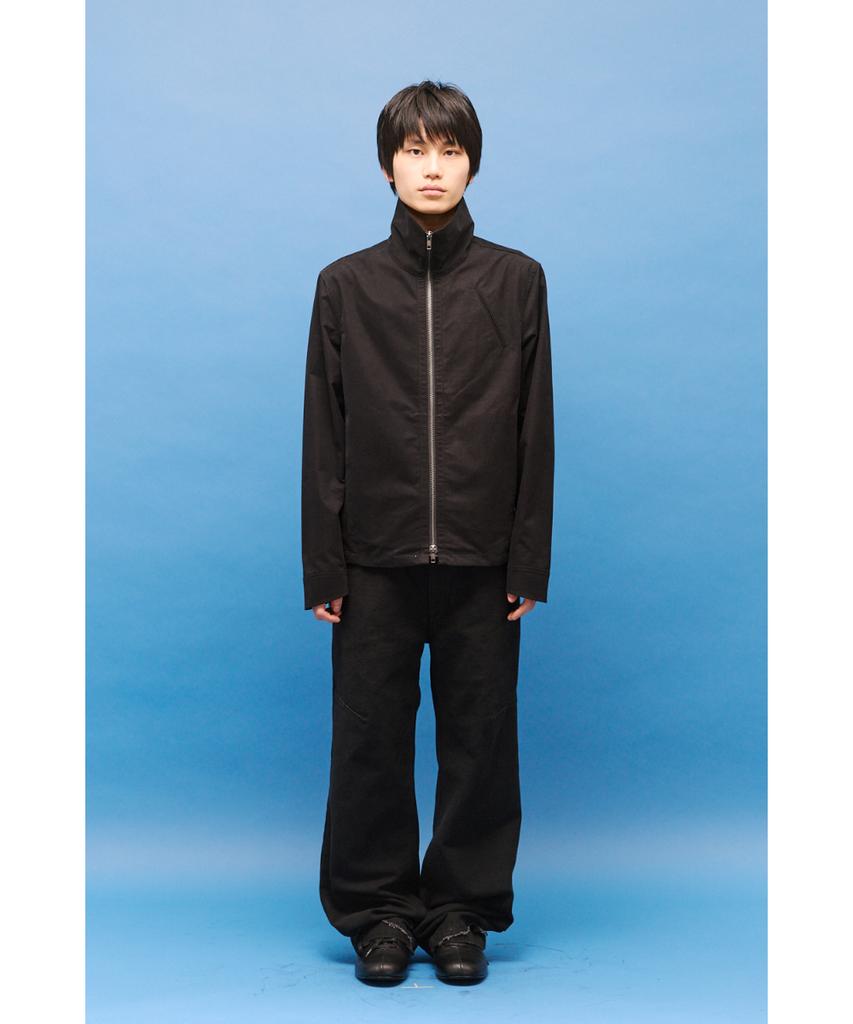 Hatchingroom Funnel Neck Jacket Black