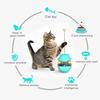 Treat Dispenser Leaking Food Ball Fun Training Cat Teasing Stick  for Relieve Boredom