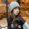 Hat Women's Autumn and Winter Wool Hat Stacking Hat Cold Hat Couple Baotou Hat Knitted Hat Spring and Autumn Confinement Hat Big Head Circumference