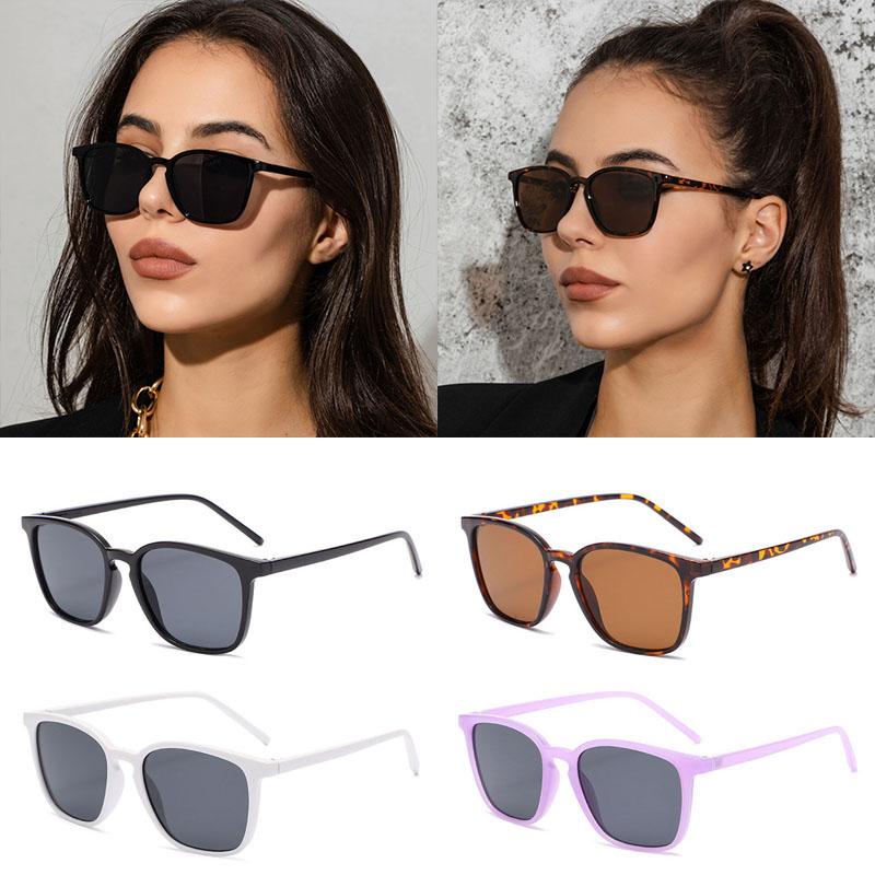 Солнцезащитные очки Charm Square Retro Trend Women Популярные очки Простые мужские очки UV400 Высокое качество Лидер продаж Очки