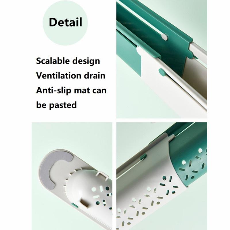 Телескопическая полка для раковины, органайзер для кухонной мойки, держатель для губки для мыла, сливная стойка для раковины, корзина для хранения, кухонный аксессуар для гаджетов