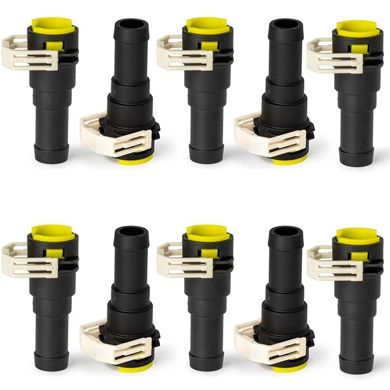 10PCS Water Hose Pipe Connector For Mazda 2 / 3 / 5 / 6 / CX-7 / CX-9 Replacement B37F61240 D65161240 D651-61-240 B37F-61-240