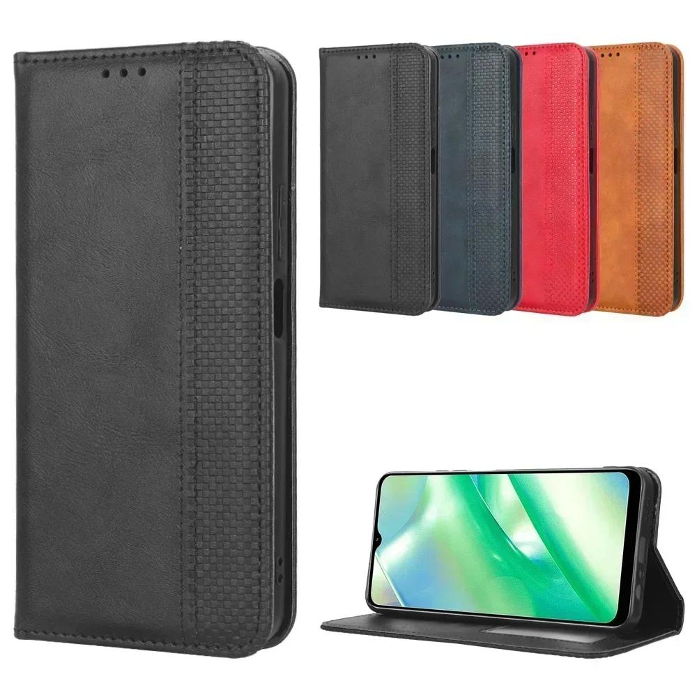 Для Poco M7 Pro 5G Flip Luxury Retro Skin Leather Case Wallet Book Magnet Full Cover для Xiaomi Poco M7 Pro 5G X7 Pro M6 X6 NEO X5 Phone Bags