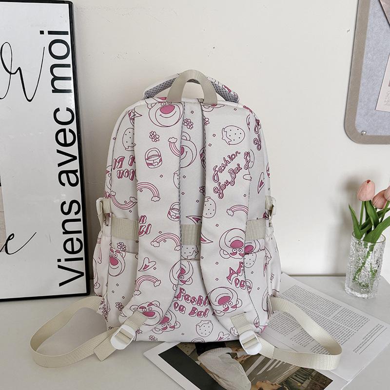 Школьный рюкзак высокая ценность свежий Харадзюку большая вместимость дорожный с принтом на спине универсальный