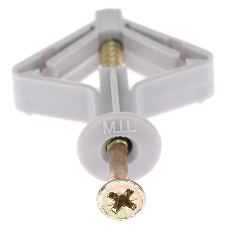 Набор из 20 шт. распорных дюбелей для гипсокартона с саморезами, самосверлящий, для стен дома, пробиваемый