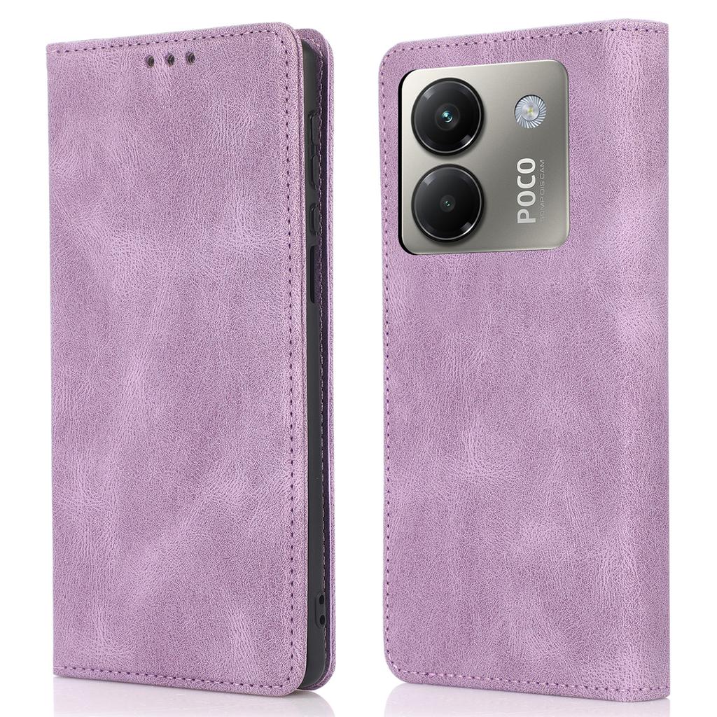 For Xiaomi Poco M7 Pro 5G Case Wallet Magnetic Closing Leather Flip Phone Cover