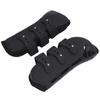 2pcs Horse Leg Boots PU Neoprene Protective Adjustable Horse Secure Boots for TendonBlack Front