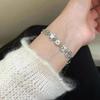 Пряничный человечек медведь ретро старый браслет женский ins нишевый дизайн высокое чувство милый мультяшный браслет ювелирные изделия тренд