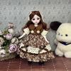 Attractive Eyes Princess Dress Up BJD Dolls Long Hair Princess Makeup Ball Joint Doll  Girl Gift