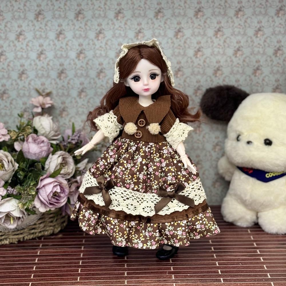 Attractive Eyes Princess Dress Up BJD Dolls Long Hair Princess Makeup Ball Joint Doll Girl Gift