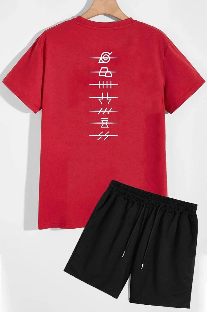 Женская стильная футболка большого размера под верхом унисекс, черная футболка оверсайз с круглым вырезом, верх и низ, двойной комплект с шортами