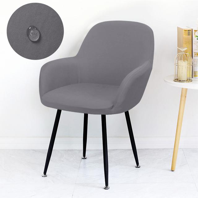 Водонепроницаемый чехол на стул с высокой подлокотником, эластичные чехлы на обеденный стул, моющиеся чехлы на офисные кресла, чехлы на стулья для кухни и дома