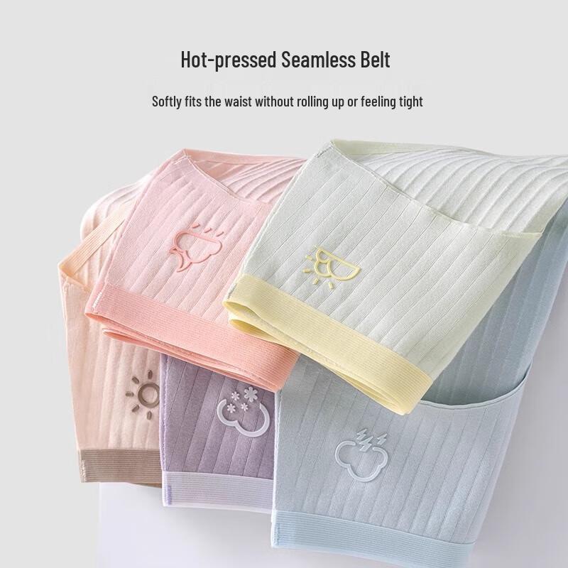 Nanjiren Women's Antibacterial Pure Cotton Seamless Breathable Panties (3-Pack)