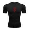 Anime Men's Compression Shirt Fitness Sport Running Tight Gym TShirts Athletic Workout Quick Dry Tops Tee Summer