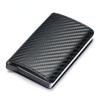 Credit Card Holder Wallet Men Women Aluminium Bank Cardholder Case Vintage Leather Wallet with Money Clips