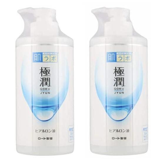 MP Hada Labo Gokujun Гиалуроновая жидкость, насос большой производительности (Рото Фармасьютикал) 400мл//(Набор 2)