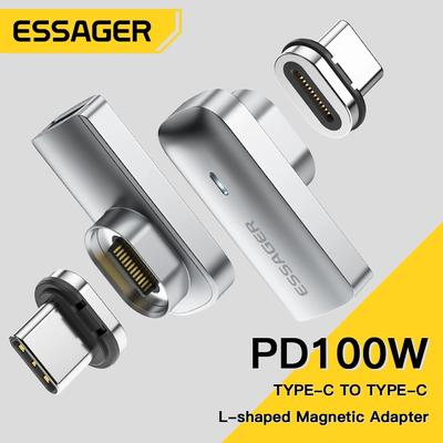 Essager Адаптер PD 100 Вт USB C OTG для быстрой зарядки, разъем типа C, 20 Гбит, синхронизация данных, 4K, 60 Гц для ноутбука Macbook