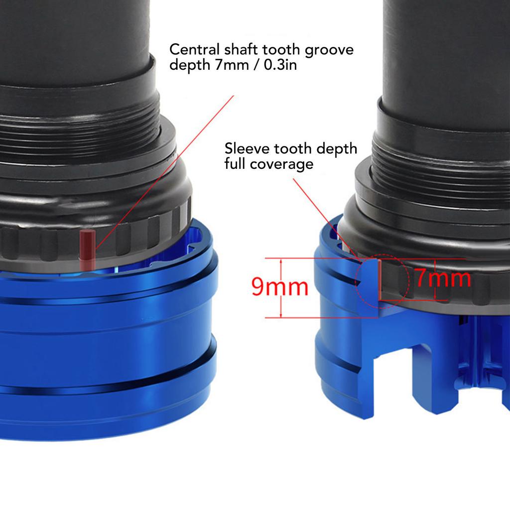 Инструмент для снятия каретки BB39-BB40.5 Двухголовочный Металлический Инструмент для установки/снятия каретки Инструмент для ремонта для BBR9100